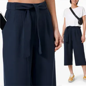 LULULEMON Noir Crop Pants in True Navy size‎ 6 thumbnail 3