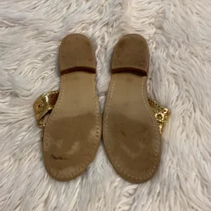 Jack Rogers Sandals size 7 M excellent condition color is gold thumbnail 10