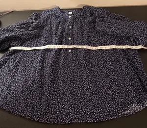 Old Navy Oversized Ditsy Floral Corduroy Top XXL thumbnail 5