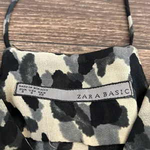 Zara Ruffle Leopard Shirt thumbnail 3