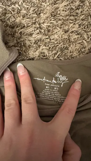 Olive Green Free People Top Crop thumbnail 7
