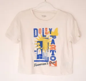 Old Navy Dolly Parton  Cropped Tee Sz L thumbnail 2