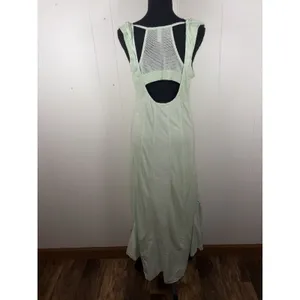 Anthropologie‎ Daily Practice Back Detail Green Maxi Dress Size S thumbnail 3