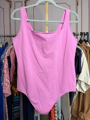 Victoria's Secret PINK Fuchsia Pink Cotton Bodysuit. Size XXL thumbnail 2