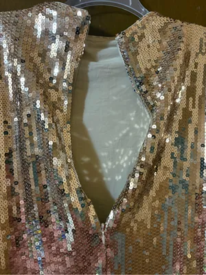 NWT Abercrombie & Fitch Paloma Gold Sequin Bodycon Mini Dress thumbnail 10