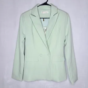Meshki Pistachio Charlize Double Breasted Blazer thumbnail 3
