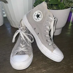 Converse Unisex Chuck Taylor Gray High-Top Sneakers Size Women’s 8 Men’s 6 thumbnail 2