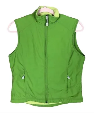 LL bean green vest women’s size XS‎ thumbnail 1