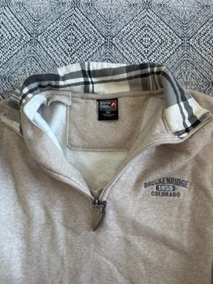 Breckenridge Quarter-Zip, Plaid Collar thumbnail 2