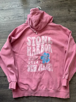 Stone Harbor Catch the Waves Sweatshirt Red Size XL thumbnail 2