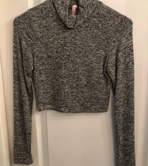 Crop top sweater set Gray thumbnail 1