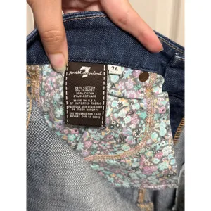 7 For All Mankind A Pocket Distressed Flare Jeans Destroyed Y2K Indie Sleaze thumbnail 5