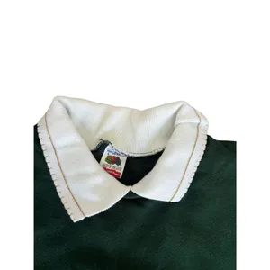 Branson Grandma‎ Green Collared Christmas Sweater Size Large Santa Sleigh thumbnail 7