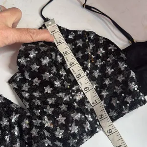 By Anthropologie Sequin Star Bralette W1366 Sz Medium thumbnail 15