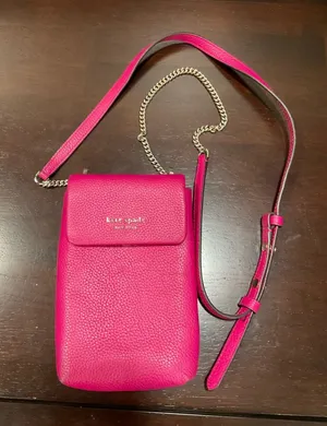 Kate Spade New York‎ Roulette Mini Pebbled Leather Phone Crossbody Bag thumbnail 1
