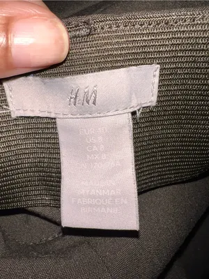 H&M Olive Green Crop Dress Pants thumbnail 9