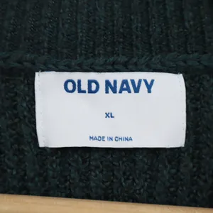 Old Navy Womens XL Forest Green Ribbed Henley V-Neck Long Sleeve Sweater Dress thumbnail 3