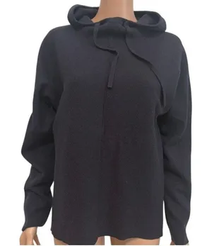 Quince medium eco knit Milano stitch pullover hooded sweater SP2 3501 thumbnail 1
