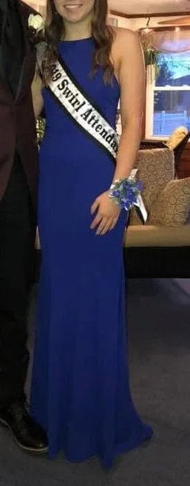 Blue Prom Dress Size M thumbnail 1