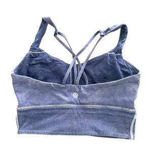 LULULEMON Free To Be Sports Bra Midnight‎ Orchid Sz 6 thumbnail 3