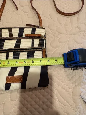 Dooney & Bourke Zebra Print Triple Zip Crossbody Bag thumbnail 11