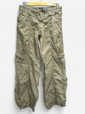 BDG Y2K Low Rise Baggy Cargo Pants Olive Khaki Size M thumbnail 9