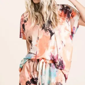 BiBi Tie‎ Dye Terry Hoodie With Drawstring Size L thumbnail 6