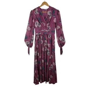 Gal Meets Glam Georgia Chiffon Maxi Dress Size 0‎ Floral Flowy Romantic Cottage thumbnail 2