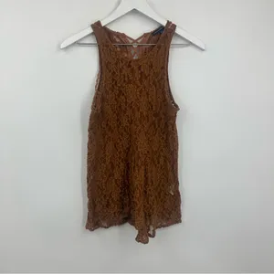 American Eagle Outfitters Boho Lace Tank Top Size XS Fairy Festival Sheer thumbnail 7