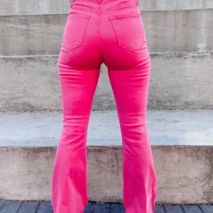 Cello Hot Pink Flare Pants Women’s Size 7 thumbnail 5
