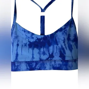 Lululemon Flow Y Bra Nulu Light Support B/C Cup‎ Game Day Blue Multi Size 4 thumbnail 5