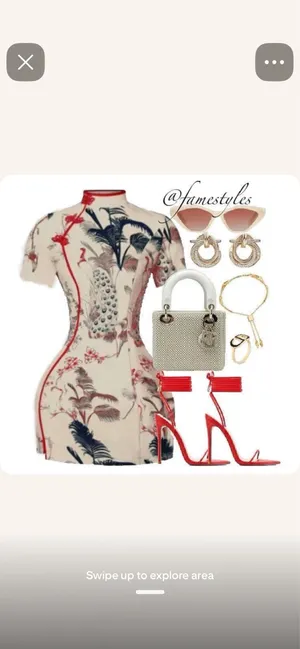 Oriental dress White Size M thumbnail 2