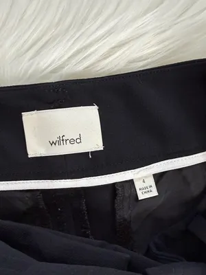 Wilfred Aritzia Black Jallade Belted White Striped Cropped Trousers thumbnail 4