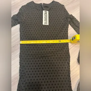 NWT RÓTATE Elegant Black‎ Polka Dot Dress It’s very pretty thumbnail 8