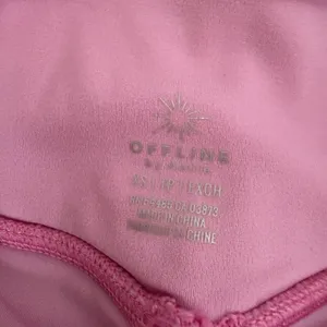 Offline By Aerie Nylon Running Shorts Womens L Lined Pink Floral Training Gym XS thumbnail 3