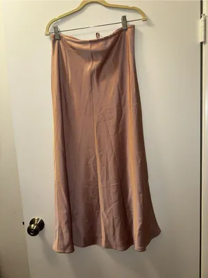 Amazon Skrtimory Satin Silk Maxi Skirt – Blush Pink | NWT thumbnail 8