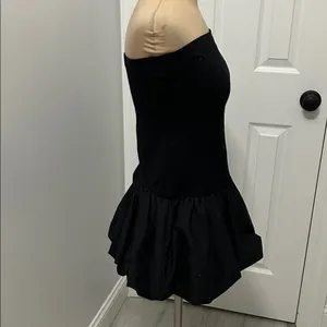 Good Luck Gem Black Bubble Skirt Strapless Mini Dress thumbnail 4