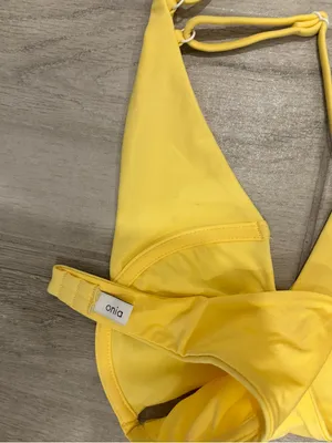 Onia yellow bikini top with tie dye bottoms size Small‎ thumbnail 4