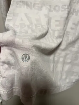 LULULEMON Vintage Manifesto Burnout Long Sleeve White, Size 4 thumbnail 6