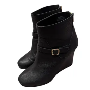 J.Crew Emmett Wedge Ankle Boots in black 8 thumbnail 4