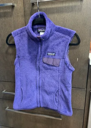 Patagonia Women's Re-tool‎ Fleece Vest Purple Full Zip Size Small EUC thumbnail 1