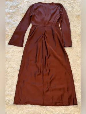 NEW Significant Other Molly Satin Cutout Long Sleeves Dress Sz 6 thumbnail 8