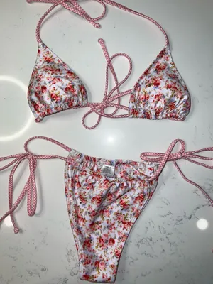 Strawberry milk mop bikini Pink Size M thumbnail 1