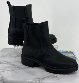 Rocket Dog Iggie Black Chelsea Boot Pull On Chunky Sole Size 8 Goth Punk Cushion thumbnail 1