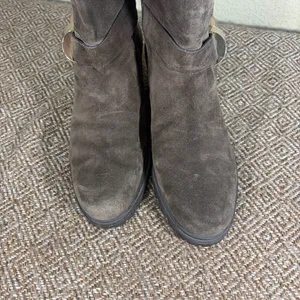 Stuart Weitzman Skipper Slate Gray Suede Mid-Calf Boots Size 6.5M Luxury Casual thumbnail 7