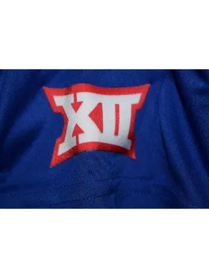 Adidas Kansas Jayhawks Polo Womens Medium Blue Red Contrast Collar Team Logo thumbnail 6