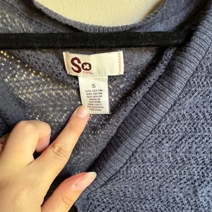 SO Y2K Cropped Crochet Cardigan thumbnail 3