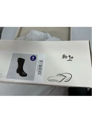 Womans New In Box A New Day Vickie Midcalf Rainboots Black 6W Pullon thumbnail 9
