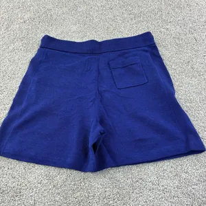 Meticulous Knitwear Womens Med Blue Knit Lounge Shorts Drawstring Waist‎ Casual thumbnail 7