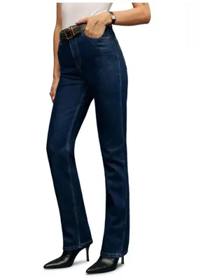 NWT Reformation Jax Stretch High Rise Straight Leg Jeans Seneca SZ -24 thumbnail 3